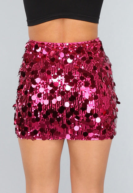 OP=OP.03.NL Roze Pailletten Rokje