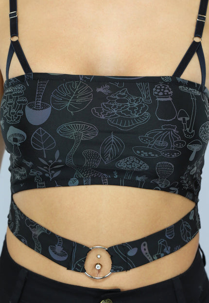 NEW1312 Bandeau Top met Reflecterende Print