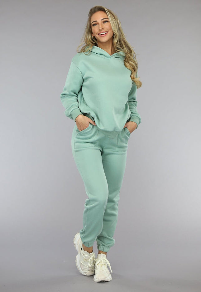 NEW1312 Fleece Joggingpak in Mint