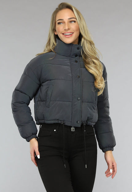 NEW1312 Regenboog Reflecterende Gewatteerde Bomber Jas