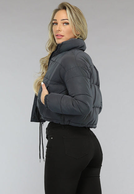 NEW1312 Regenboog Reflecterende Gewatteerde Bomber Jas