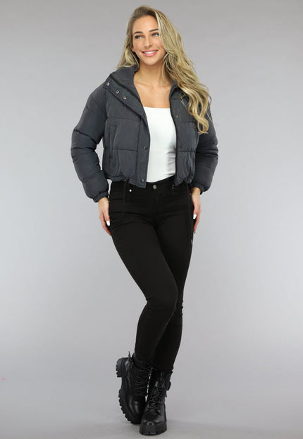 NEW1312 Regenboog Reflecterende Gewatteerde Bomber Jas