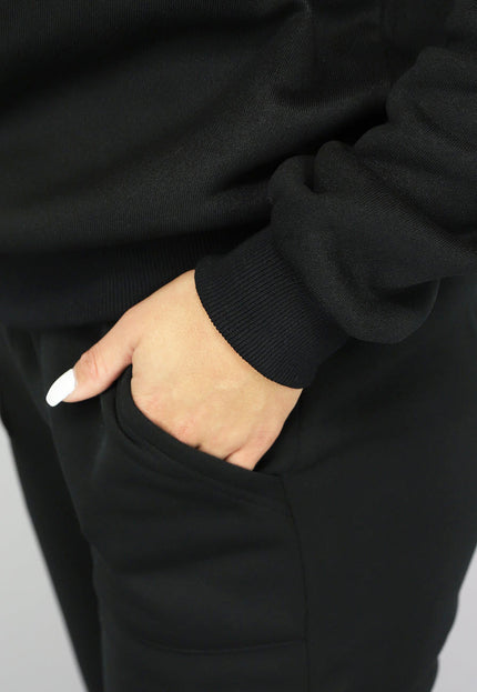 NEW1312 Zwart Fleece Joggingpak