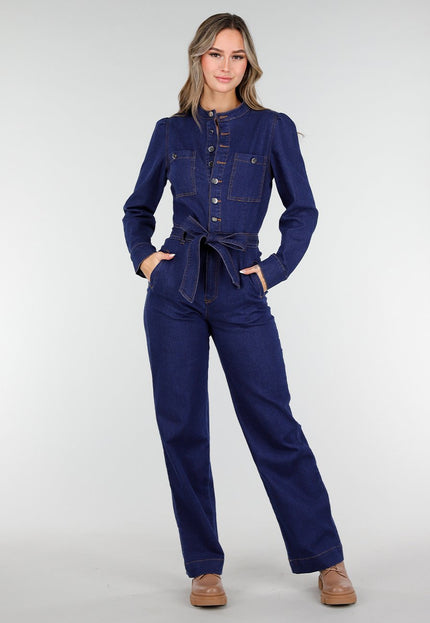 NEW140126 Donkerblauwe Denim Jumpsuit