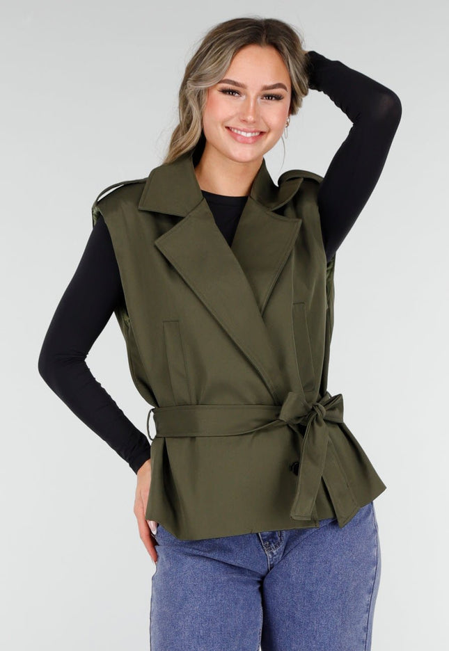 OP=OP.10.NL Overslag Gilet Groen