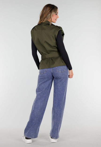 OP=OP.10.NL Overslag Gilet Groen