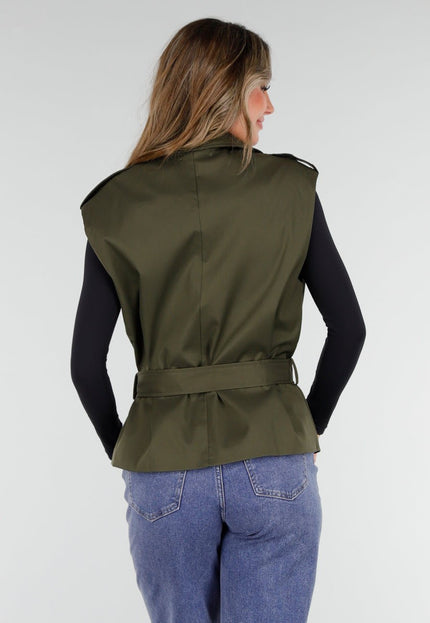 OP=OP.10.NL Overslag Gilet Groen