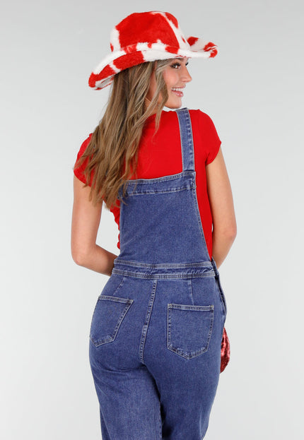 NEW140126 Rode Koeienprint Cowboyhoed