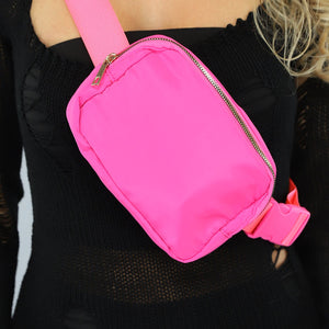 NEW1402 Festival Tasje in Neon Roze
