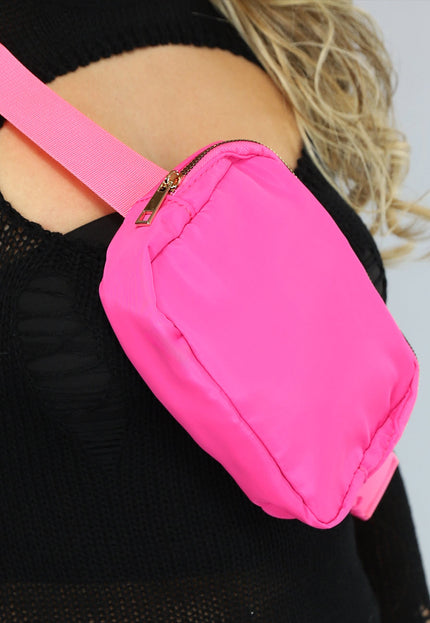 NEW1402 Festival Tasje in Neon Roze