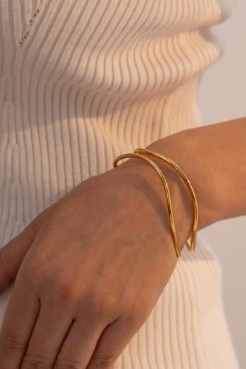 NEW1402 Gouden Golvende Armband