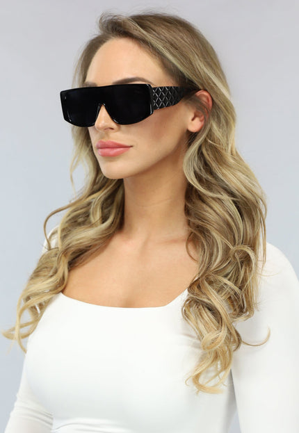 NEW1402 Grote Statement Festival Bril met Zwarte Glazen