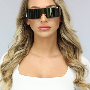 NEW1402 Holografische Festival Spiegel Zonnebril