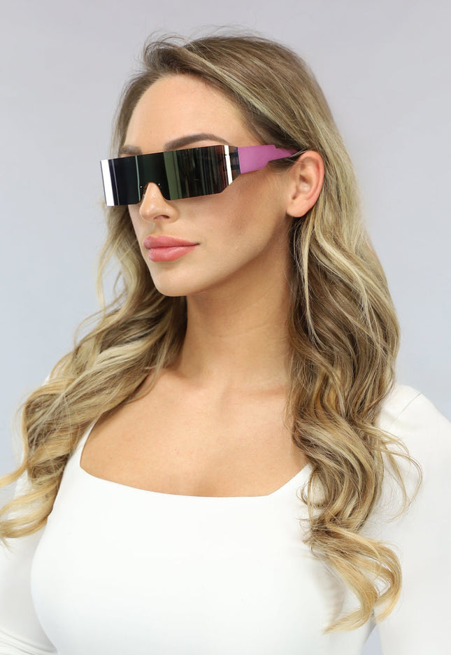 NEW1402 Holografische Festival Spiegel Zonnebril