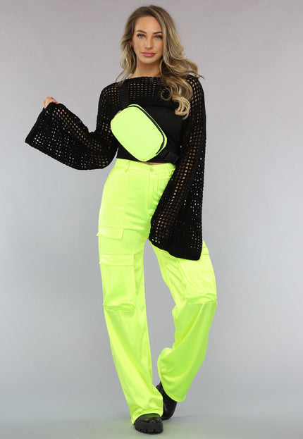 NEW1402 Neon Groene Festival Tas