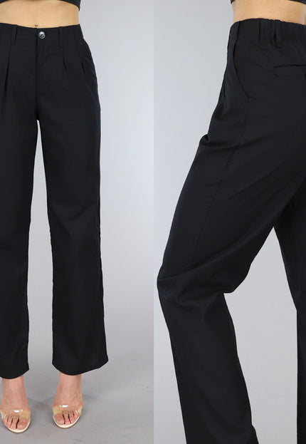 NEW1406 Zwarte Paperbag Broek