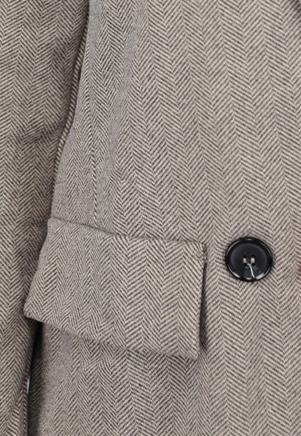 OP=OP.42.NL Camel Blazer met Schoudervulling