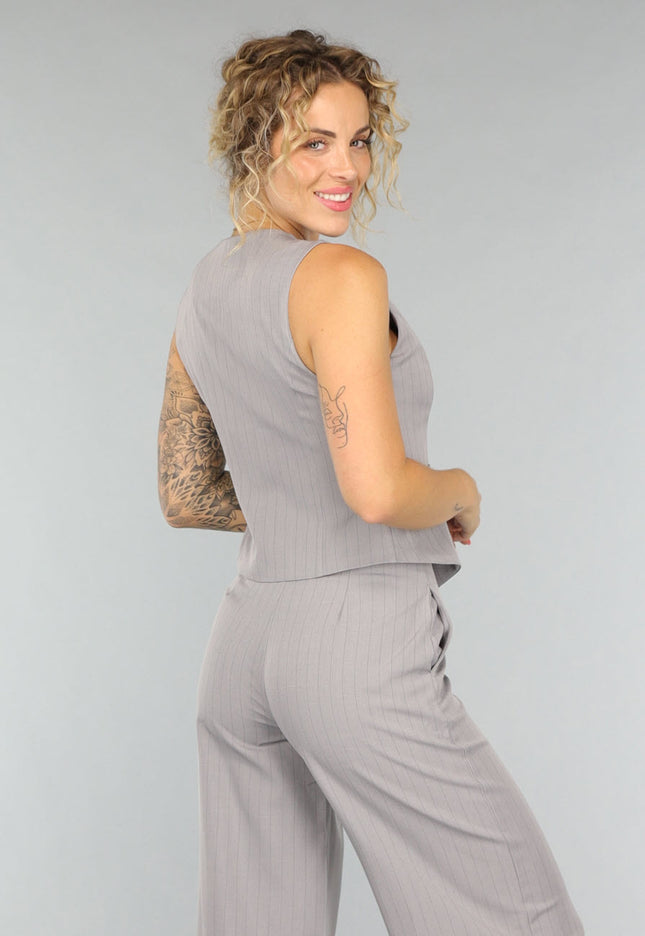 NEW1408 Grijze Matching Set met Pantalon