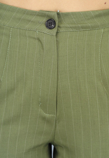 NEW1408 Khaki Pantalon Set met Gilet