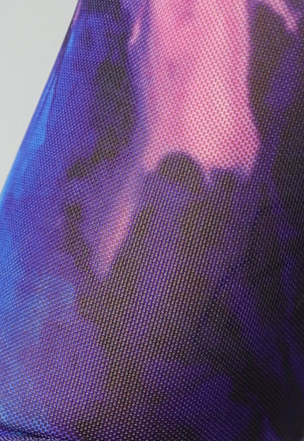 OP=OP.05.NL Paarse Longsleeve Mesh Top met Split