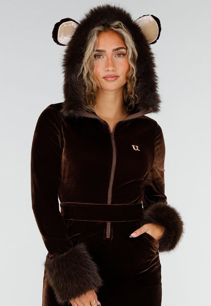 NEW141026 Bruin Beertje Kostuum met Beenwarmers