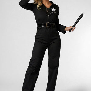 NEW141026 Deluxe Politiejumpsuit Kostuum