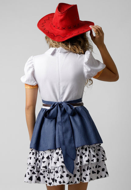 NEW141026 Jessie Cowgirl Kostuum met Hoed en Beenwarmers