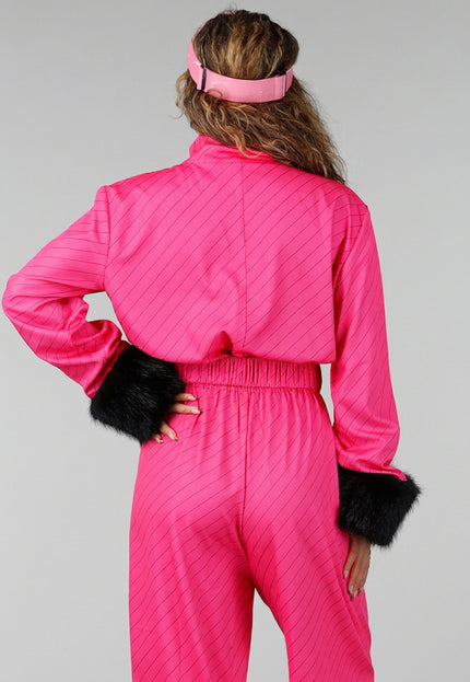 NEW141026 Roze Après Ski Kostuum met Skibril