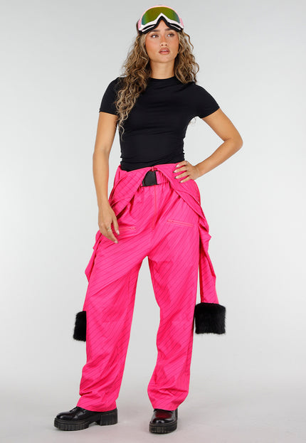 NEW141026 Roze Après Ski Kostuum met Skibril