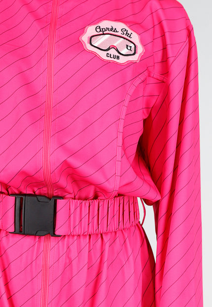 NEW141026 Roze Après Ski Kostuum met Skibril