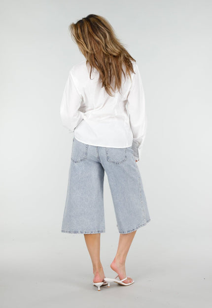 NEW150426 Blauwe Denim Bermuda Shorts met Studs