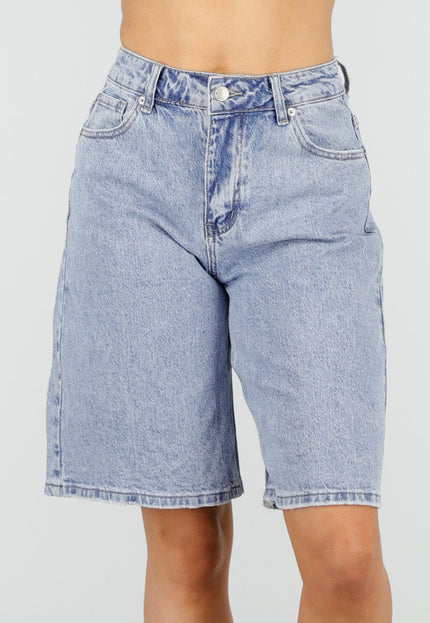 OP=OP.22.NL Lichtblauwe Denim Bermuda Shorts