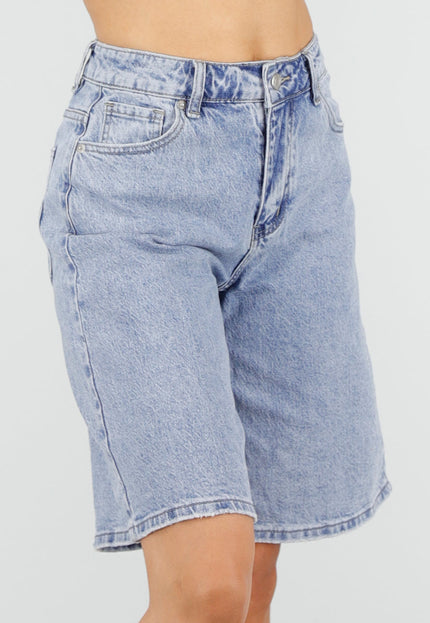 OP=OP.22.NL Lichtblauwe Denim Bermuda Shorts