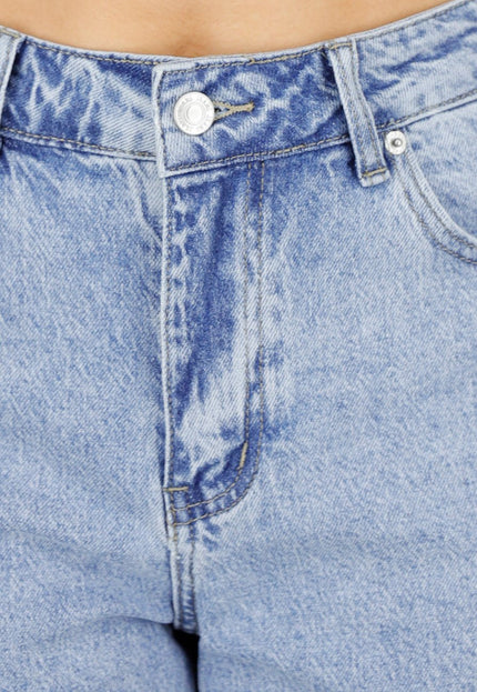 OP=OP.22.NL Lichtblauwe Denim Bermuda Shorts