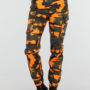 NEW150426 Oranje Camouflage Cargo Broek