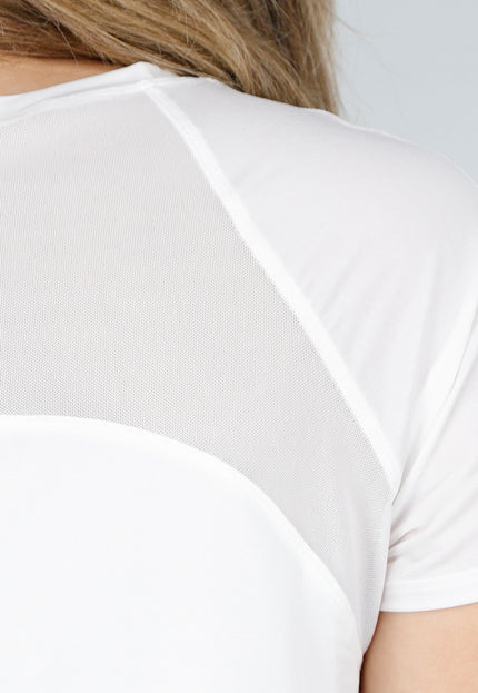 NEW150426 Wit Sport T-Shirt met Korte Mouwen