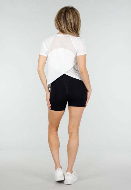 NEW150426 Wit Sport T-Shirt met Korte Mouwen