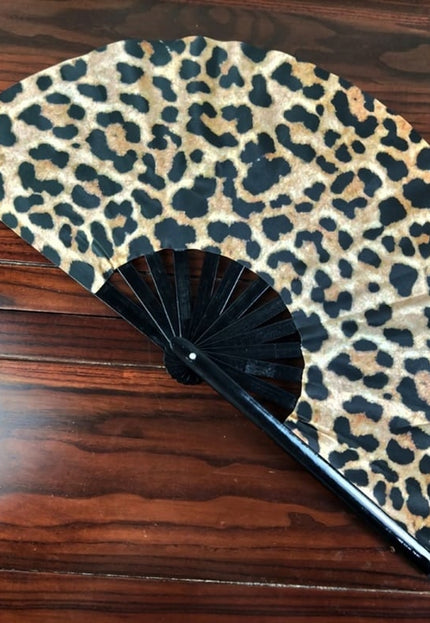 NEW1506 XXL Party Waaier Panterprint