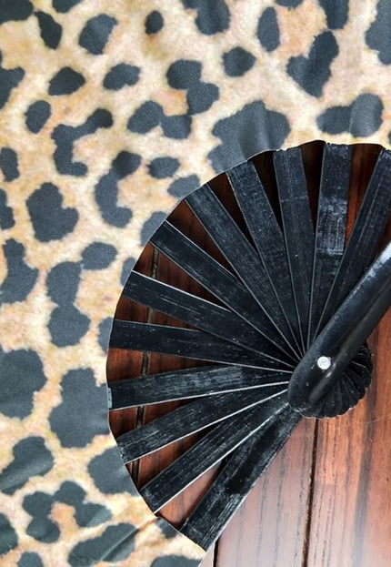 NEW1506 XXL Party Waaier Panterprint