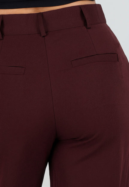 NEW150726 Bordeaux Wide Leg Broek