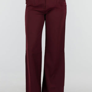 NEW150726 Bordeaux Wide Leg Broek