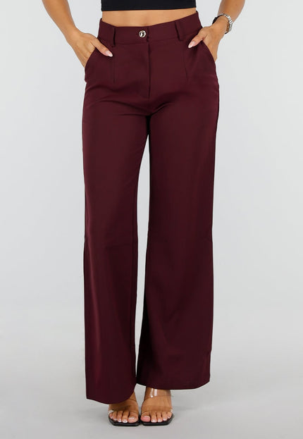 NEW150726 Bordeaux Wide Leg Broek