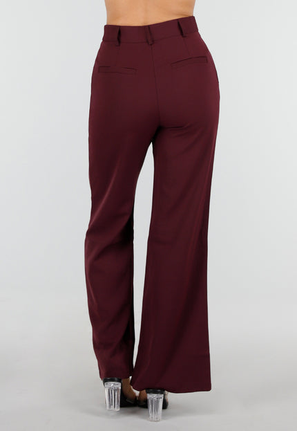 NEW150726 Bordeaux Wide Leg Broek