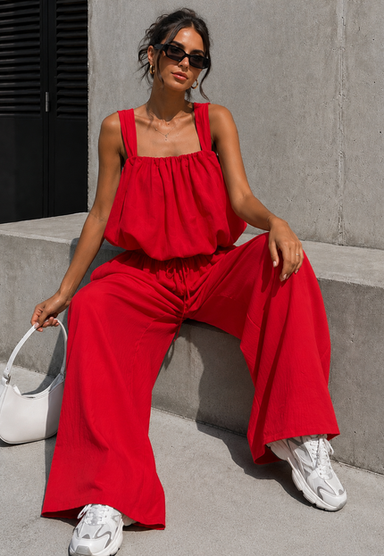 NEW150726 Rode Stretch Two Piece Set