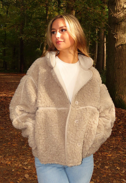 NEW151025 Beige Teddy Jas