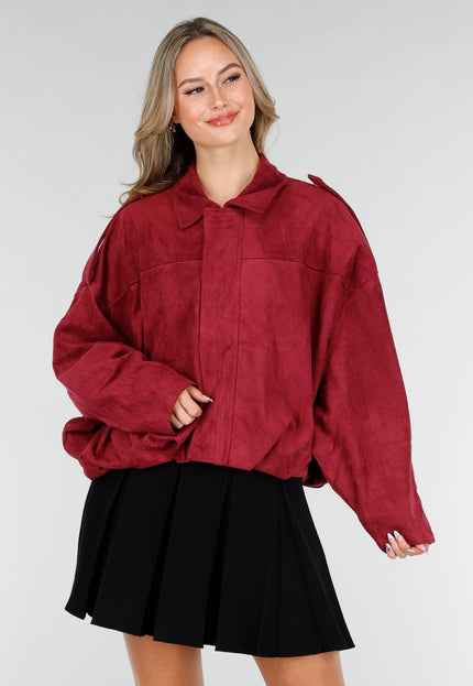 NEW151025 Bordeaux Suèdelook Jasje