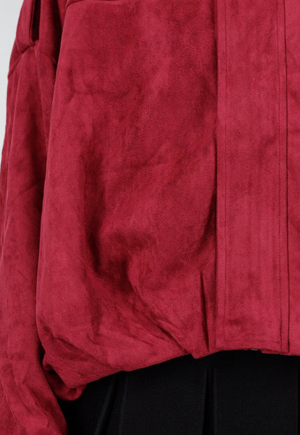 NEW151025 Bordeaux Suèdelook Jasje