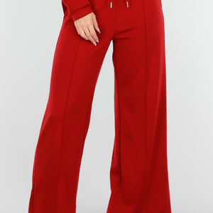 NEW151025 Bordeauxrode Lounge Broek