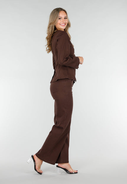 NEW151025 High Waist Jeans Bruin