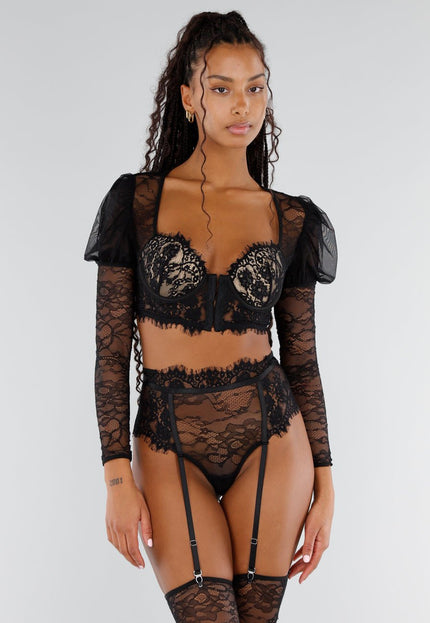 NEW151025 Lingerieset Kant met Mouwen